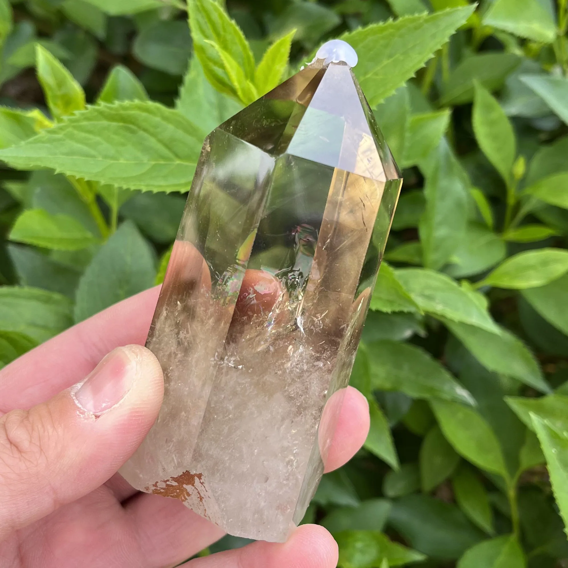 Natural Crystal Point Citrine Healing Obelisk Yellow Quartz Rod Beautiful Home Decor Energy Stone Pyramid Ornament