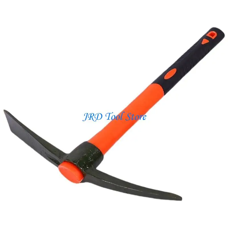 A2UD Multipurpose Garden Mattock 15 Inch, Fiberglass Handle, for Digging Paving Tasks