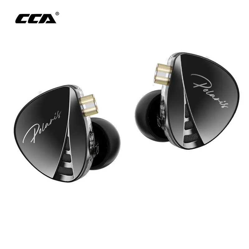 CCA Polaris controlador dinámico de doble cavidad, auriculares Hifi con cancelación de ruido, monitores de oído con Cable desmontable