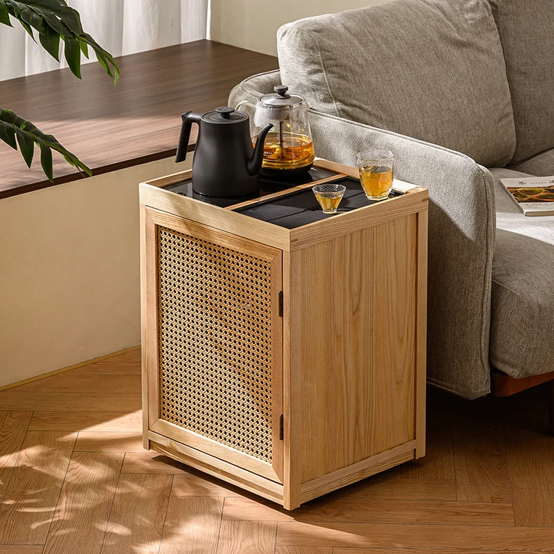 Ash wood  log wind  table edge  bar machine mobile table kettle integrated bucket placement