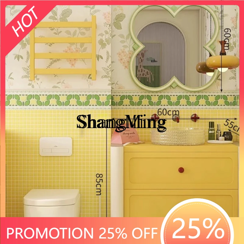 

CL Household Modern Washbasin Cabinet Combination Hand Washbasin Cabinet Color Toilet Cream Wind