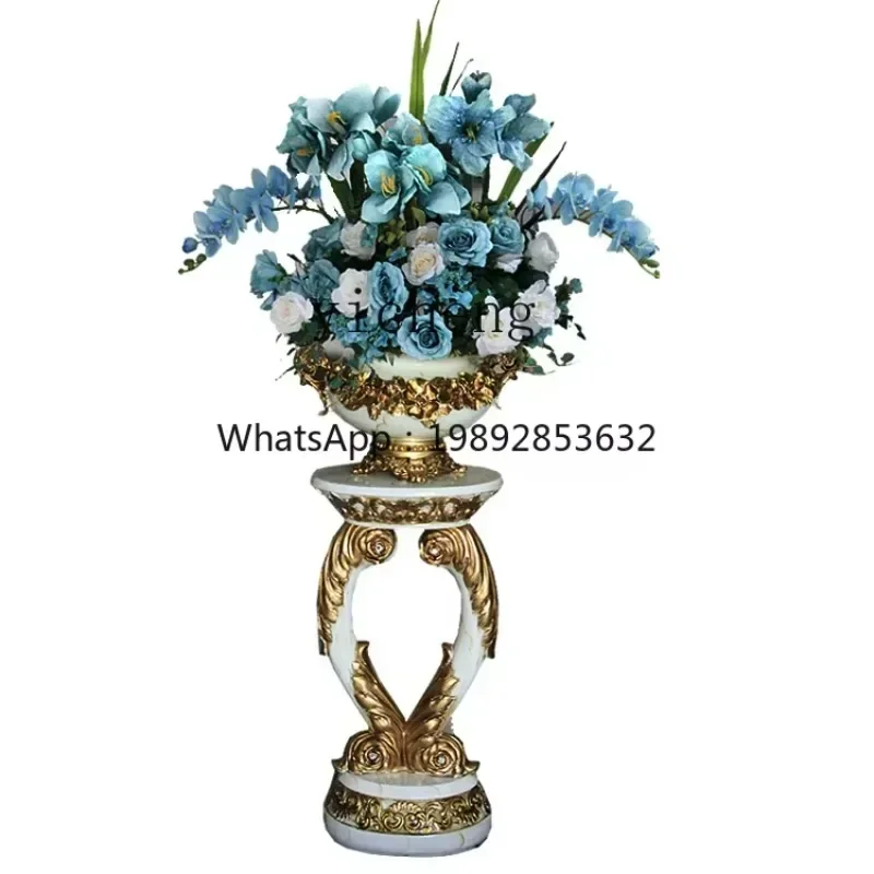 

X5-8 floor-to-ceiling large vase simulation flower art set, living room decoration ornament, home jewelry