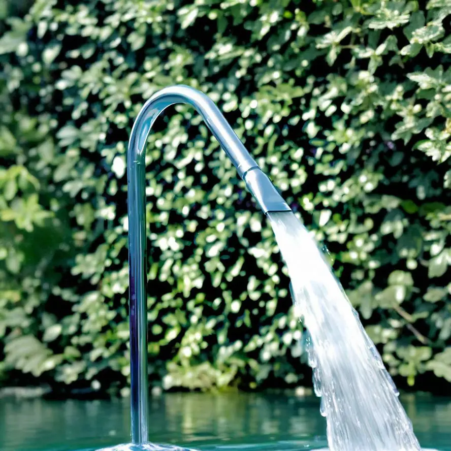 

Stainless Steel Swimming Pool Fountain Waterfall Premium Pool Tools & Accessories