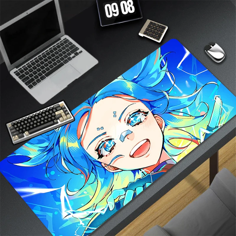 Pattern Game Mousepad Pad Rubber V-valorant Neon Mouse Mat Desk Gaming Non Slip Table Mat PC Gamer Cabinet Mousepad Keyboard Pad