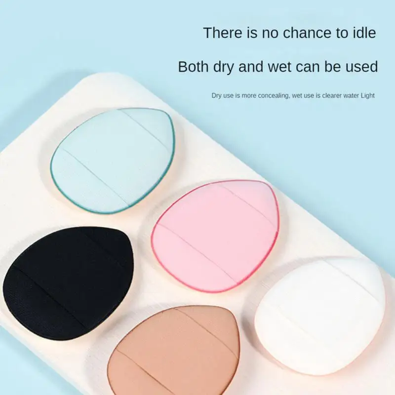 5-20pcs Mini Powder Puff Makeup Sponge Face Concealer Foundation Air Cushion Makeup Sponge Finger Puff Detail Makeup Tool