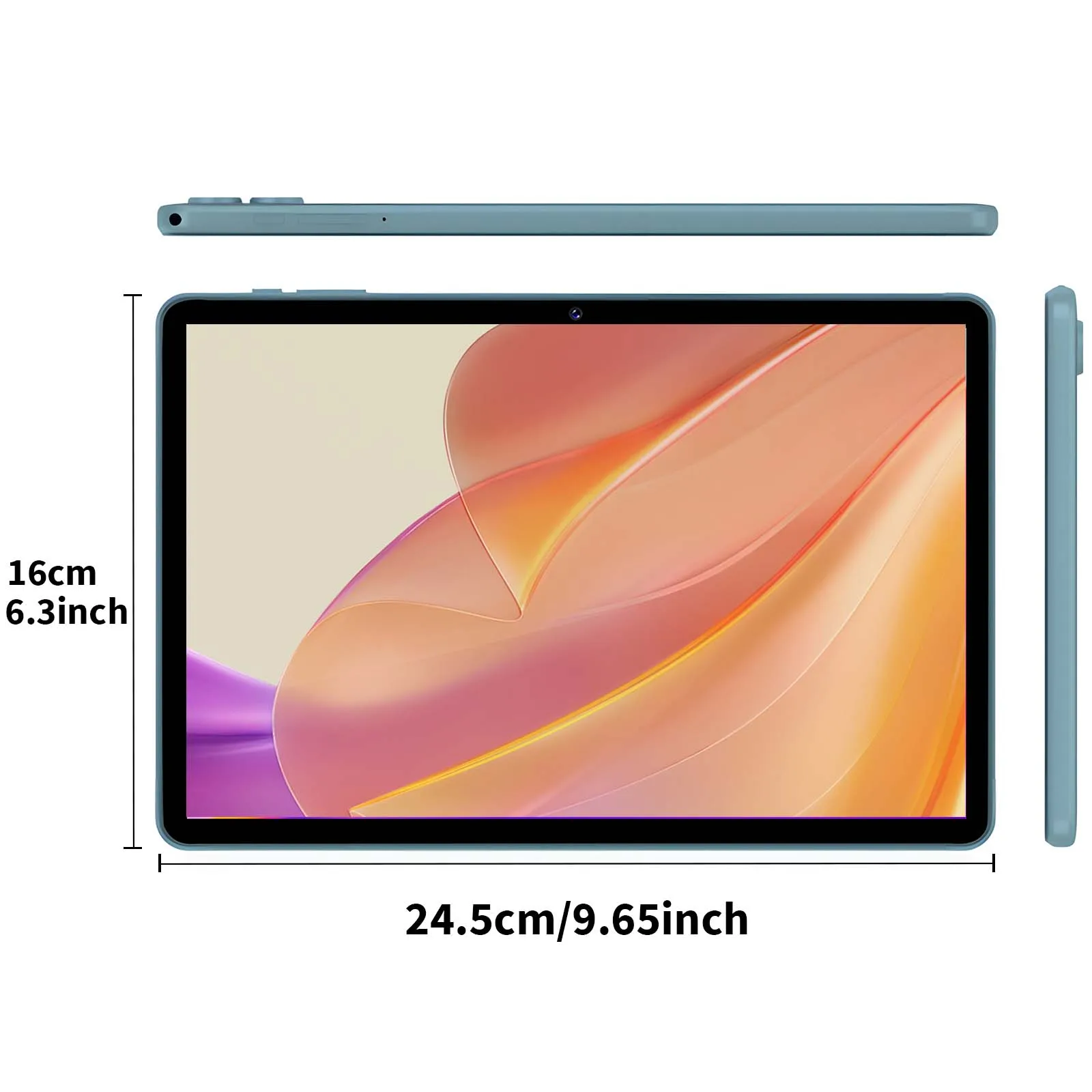 Relndoo Android 15 Tablet 10,1 polegadas, 24 GB (4 + 20 Expansão) RAM 128 GB ROM, WiFi, processador T606 Octa-Core, com mouse, teclado, estojo