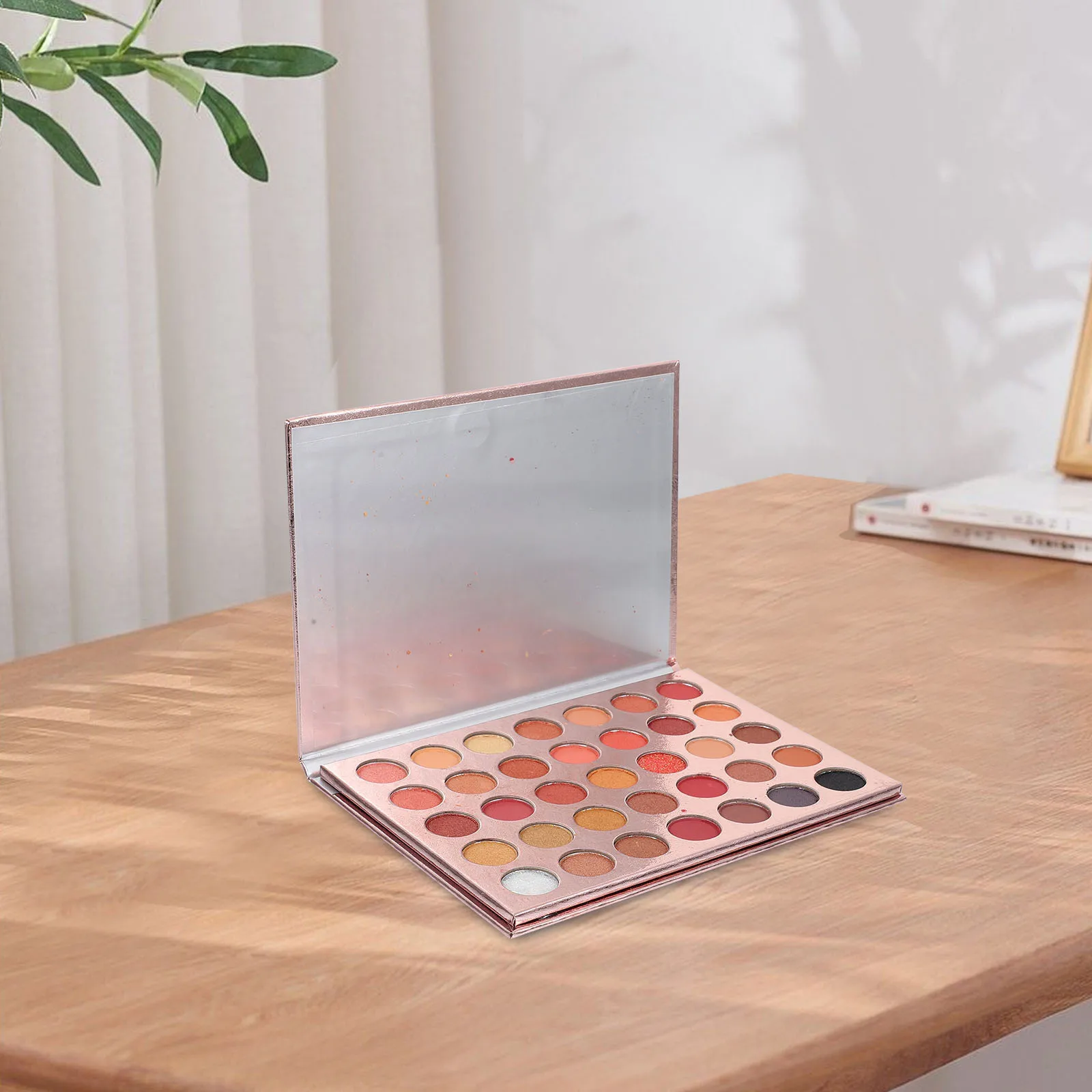 Paleta de maquillaje profesional resistente al agua, sombra de ojos compacta, mate, brillo, 35 colores, Kit de polvo para mujer, sombra de ojos compacta