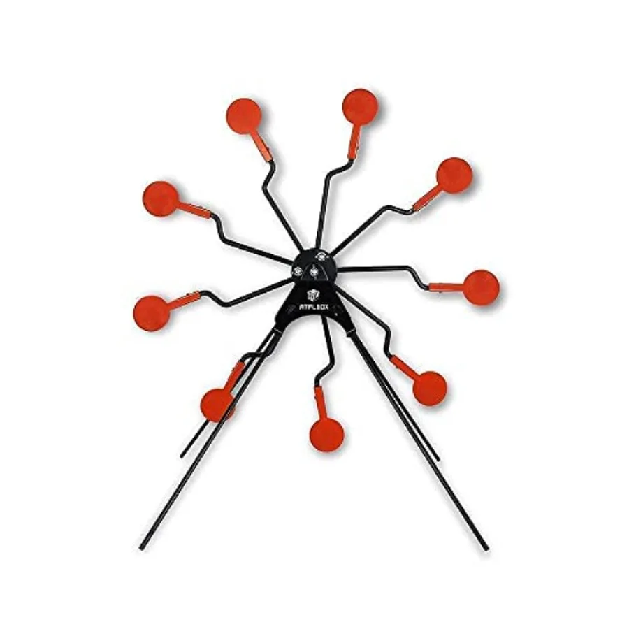 هدف دوار لإعادة ضبط عجلة فيريس مع 4 أهداف سفلية لممارسة مسدس الهواء وسيناريوهات إطلاق النار على الهدف الخارجي D