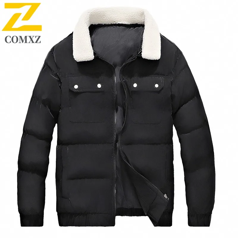 

COMXZ Premium Men Padded Jacket Stand Collar Korean Fashion Light Parka Leisure Journey Cold Proof Winter New Outerwear