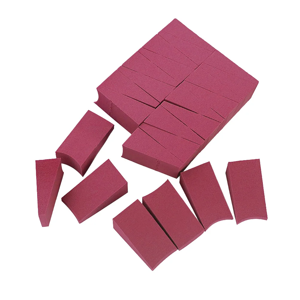 24 pçs algodão puff estilo seco-molhado pó rosto não látex maquiagem cosméticos esponja cunha