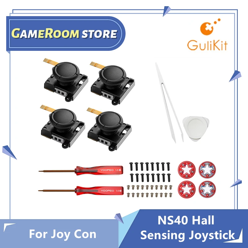 Gulikit NS40 Hall Sensing Joystick for JoyCon Replacement No Drifting Electromagnetic Stick for Nintendo Swicth NS OLED Repair