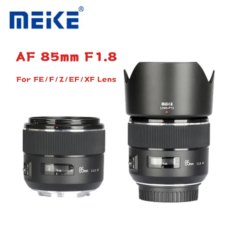 MEKE 85 мм F1.8 Полнокадровый объектив STM с автофокусом для камер Sony E Nikon Z/F Canon EF Fujifilm XF с креплением