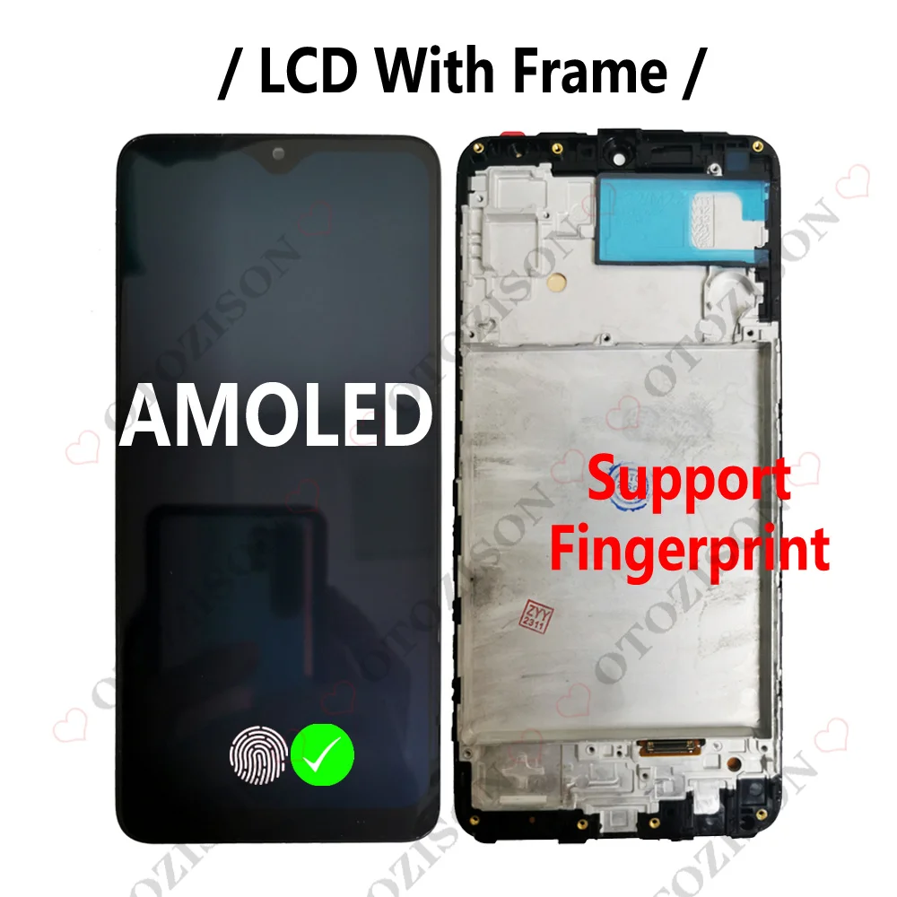 LCD For Samsung Galaxy M22 F22 4G LCD With Frame SM-M225FV SM-E225F/DS Screen Touch Digitizer Assembly M225 E225 Replacement