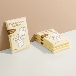 10pcs Toilet Lid Paper Flushable,Rinseable Paper Toilet Cover,Potty Training,100% Biodegradable,Public Toilet,Airplane,Camping Travel Accessories