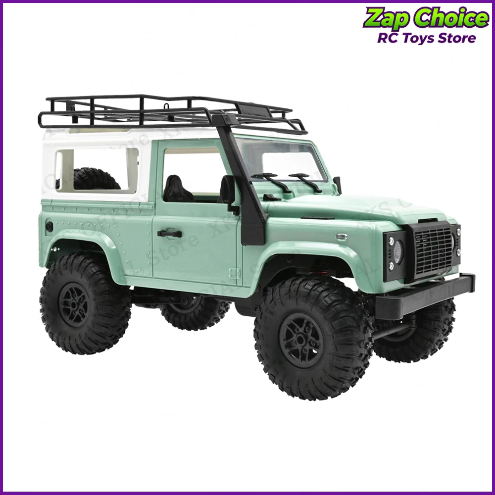 Mangniu MN90 1/12 D90 4WD coche eléctrico RC 2,4G luces LED de trabajo neumáticos antideslizantes camión todoterreno juguete para regalo para niño adulto