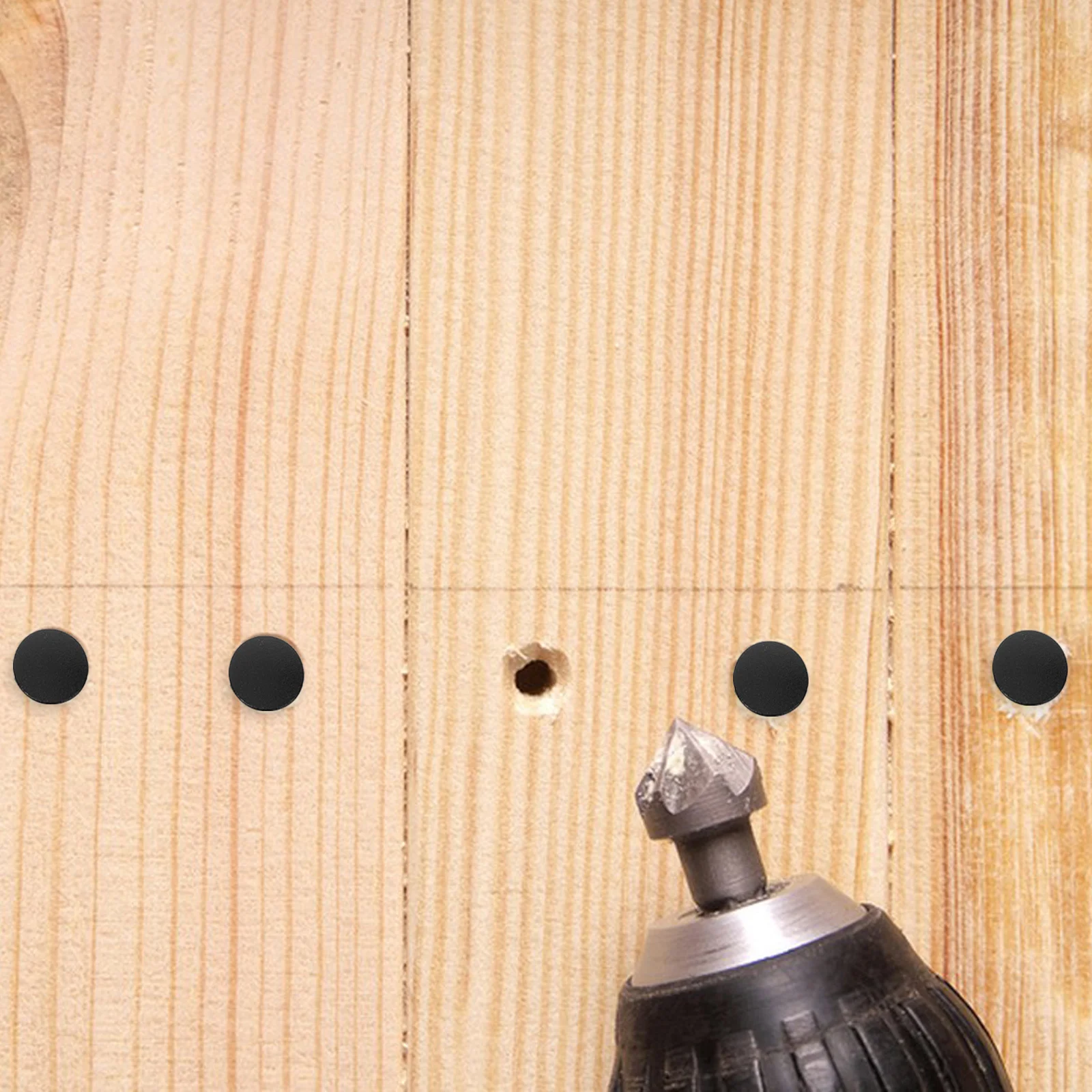 

200Pcs Hole Plugs Decorative Caps for Furniture Screw Holes Cover - Plastic End Caps for Cabinet Chair Leg Protection and Wall