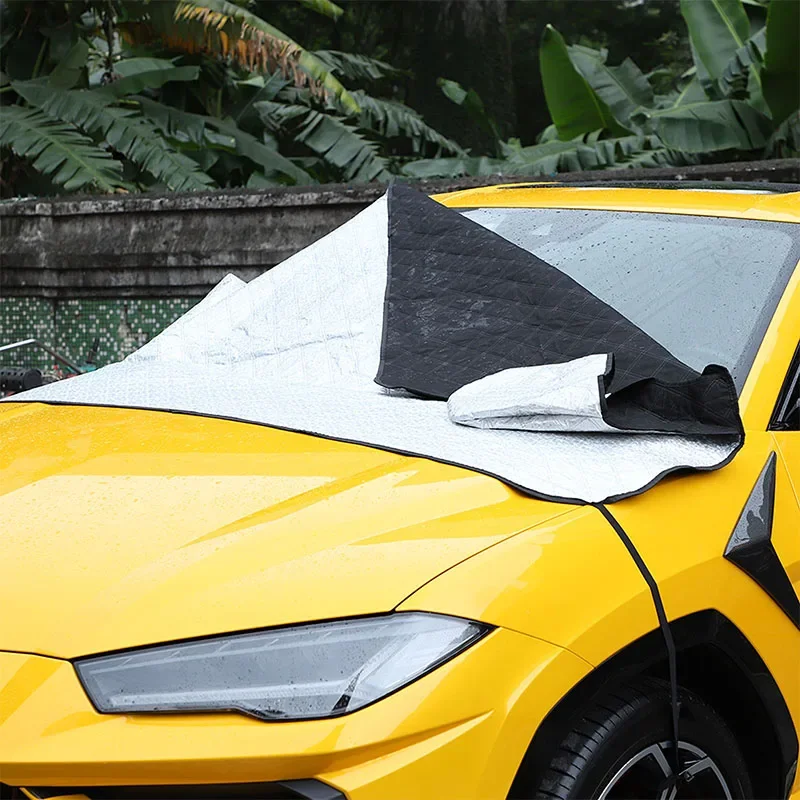 

For Lamborghini URUS 2018-2023 Cotton Velvet Car Windshield Snow Anti Frost Cover Winter Ice Snow Shield Car Accessories