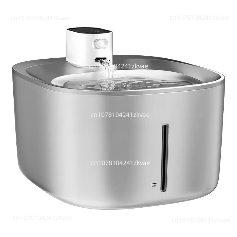 

All stainless steel cat water dispenser intelligent wireless rechargeable pet water dispenser automatic circulation