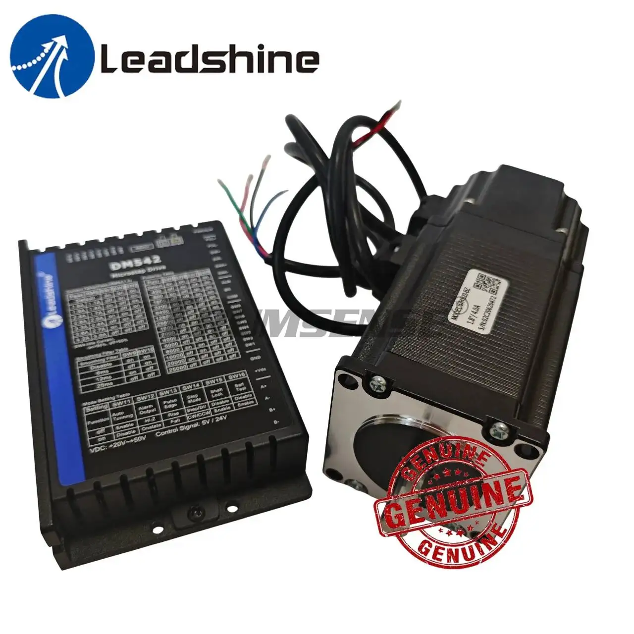 

Leadshine NEMA23 Stepper Motor with Brake 57HS22-BZ 2.2 N.M Holding Torque and New Version Leadshine 2 Phase Steppe Drive DM542