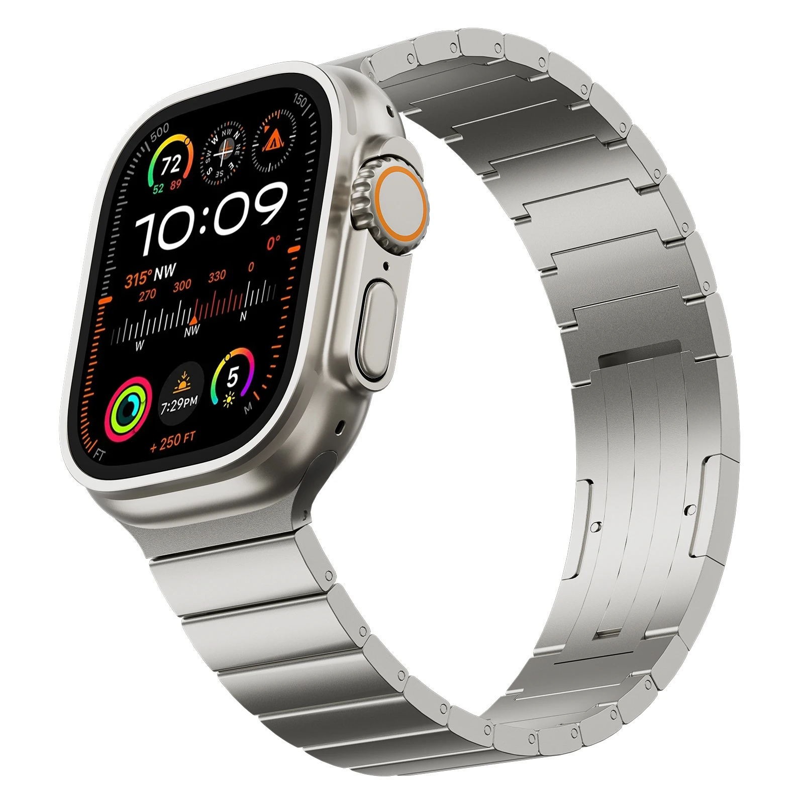 Titanium Strap For Apple Watch Ultra 2 SE 10 9 8 7 6 5 4 3 2 1 Series 49 /46/45/44/42mm,Adjustable Titanium Replacement Strap