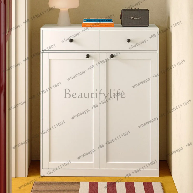 Factory Direct Sales Wooden Modern Shoe Cabinet Living Room Organizer Storage Cupboard Display Shoe Shelf Designer Nordic Zapate
