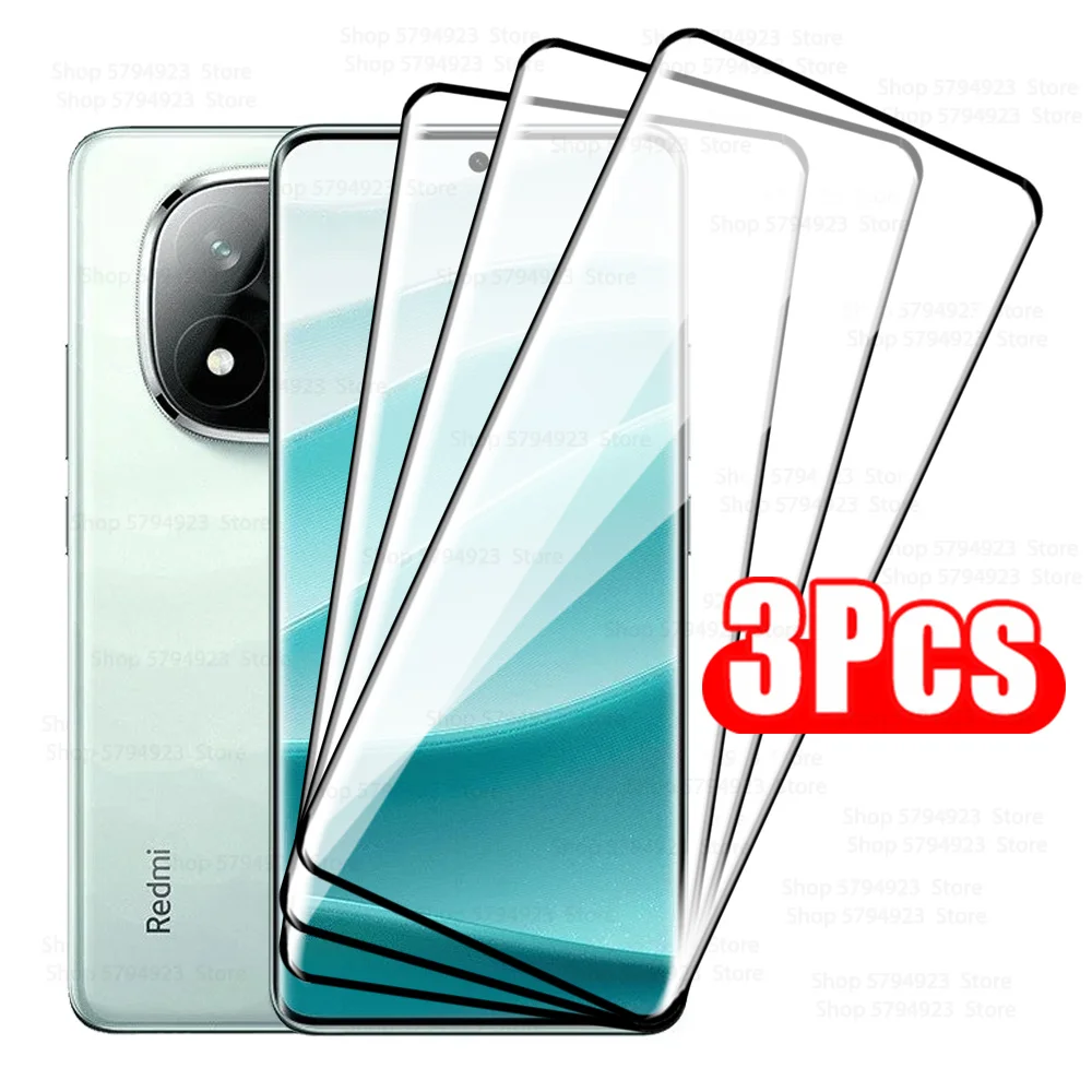 For Xiaomi Redmi Note 14 Pro+ 5G Curved Tempered Glass Screen Protector 3Pcs Redmy Note 14 Pro Plus Note14ProPlus HD Front Glass