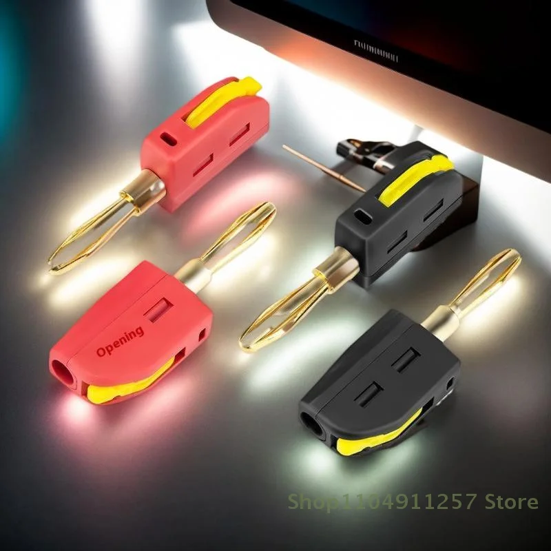 1 Stück Hochstrom 32 A Bananenstecker 4 mm lötfreier Schnelldrahtverbinder Klemmenblock Stromprüfgerät Stecker