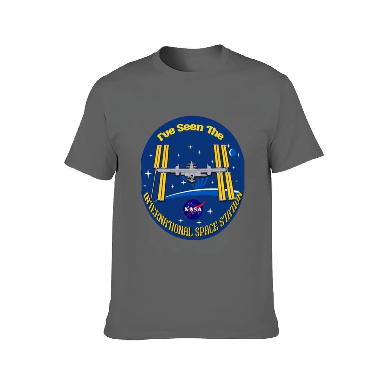 رأى محطة الفضاء تي شيرت رجل تي شيرت عالية الجودة الفاخرة العلامة التجارية تي شيرت للرجل القطن رجل تي شيرت للرجال تي شيرت غير رسمي
