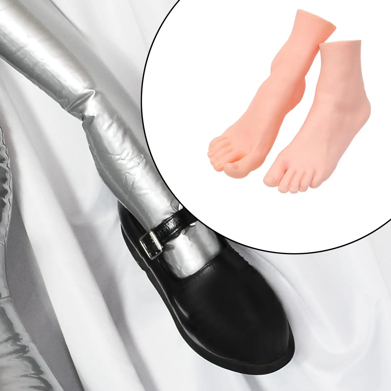Soft Lifesize Female Mannequin Foot Reflexology Massage Practice Art Jewerly