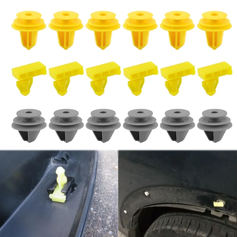 

18PCS Door Trim Panel Retainer Body Pillar Clip Wheel Fender Flare Moulding Retainer Clip 84953JA00A 768474EA0A 76847JG00A ﻿