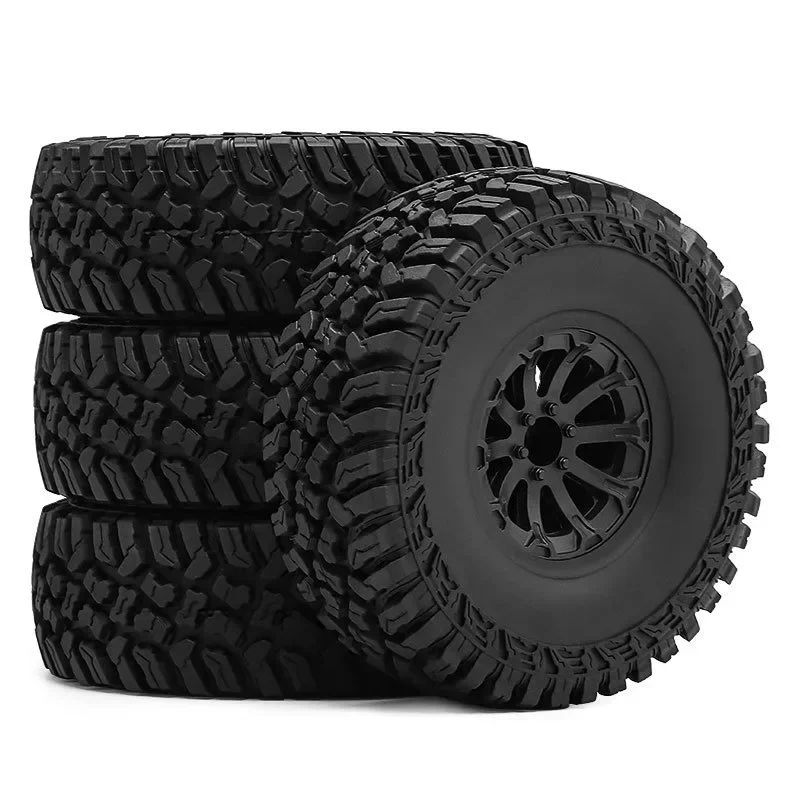 

119MM 1.9Inch Rubber Rock Tyres Wheel Tires Climb For 1/10 RC Crawler Car Axial SCX10 90046 TRX4 Redcat Gen8