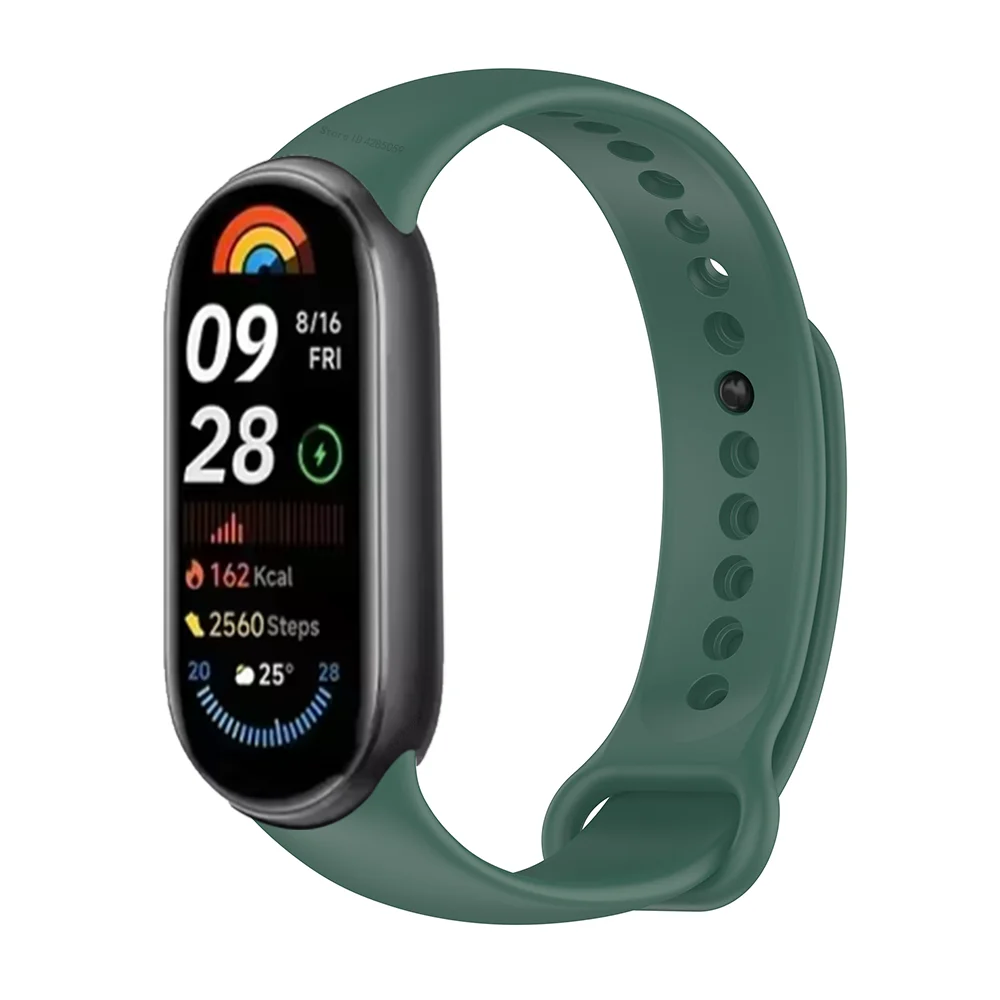Silicone Strap Bracelet for Xiaomi Smart Band 9 Sport band Replacement Wristband for Mi Band 8 Miband 9 8 NFC Accessories