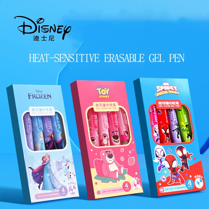 

Disney Student Exclusive Retractable Gel Pen Spider-Man/Elsa Heat Erasable Calligraphy Gel Pen Wholesale Teacher Rewards