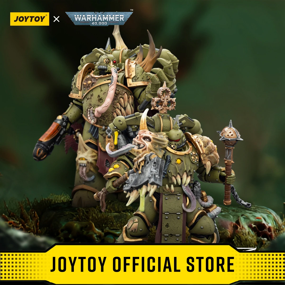

Фигурки JOYTOY "Warhammer 40,000" 1/18: Чемпион Death Guard Plague Marine