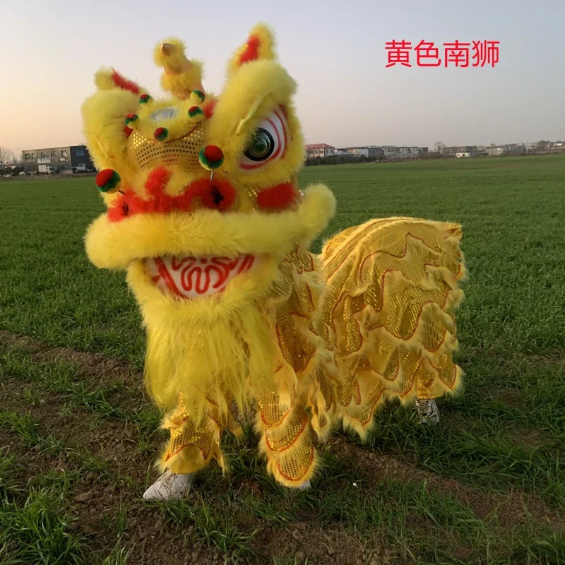 South Lion Dance Lion Head Complete Set of Awakening Lion Australian Full Wool Props