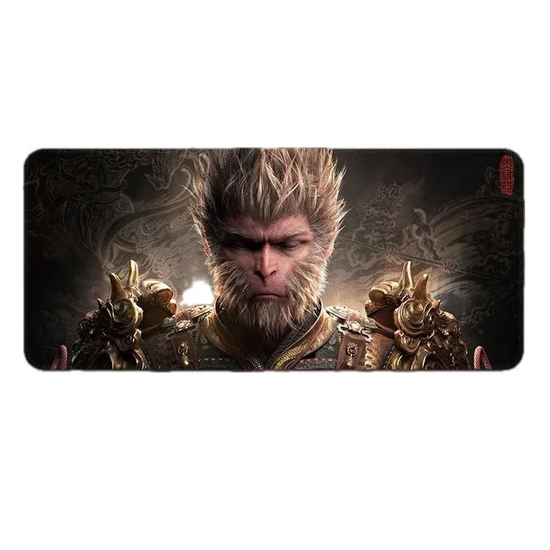 Black Myth Wukong anime mouse pad gamer HD XXL large mousepad  90x40cm gaming accessories desk pad