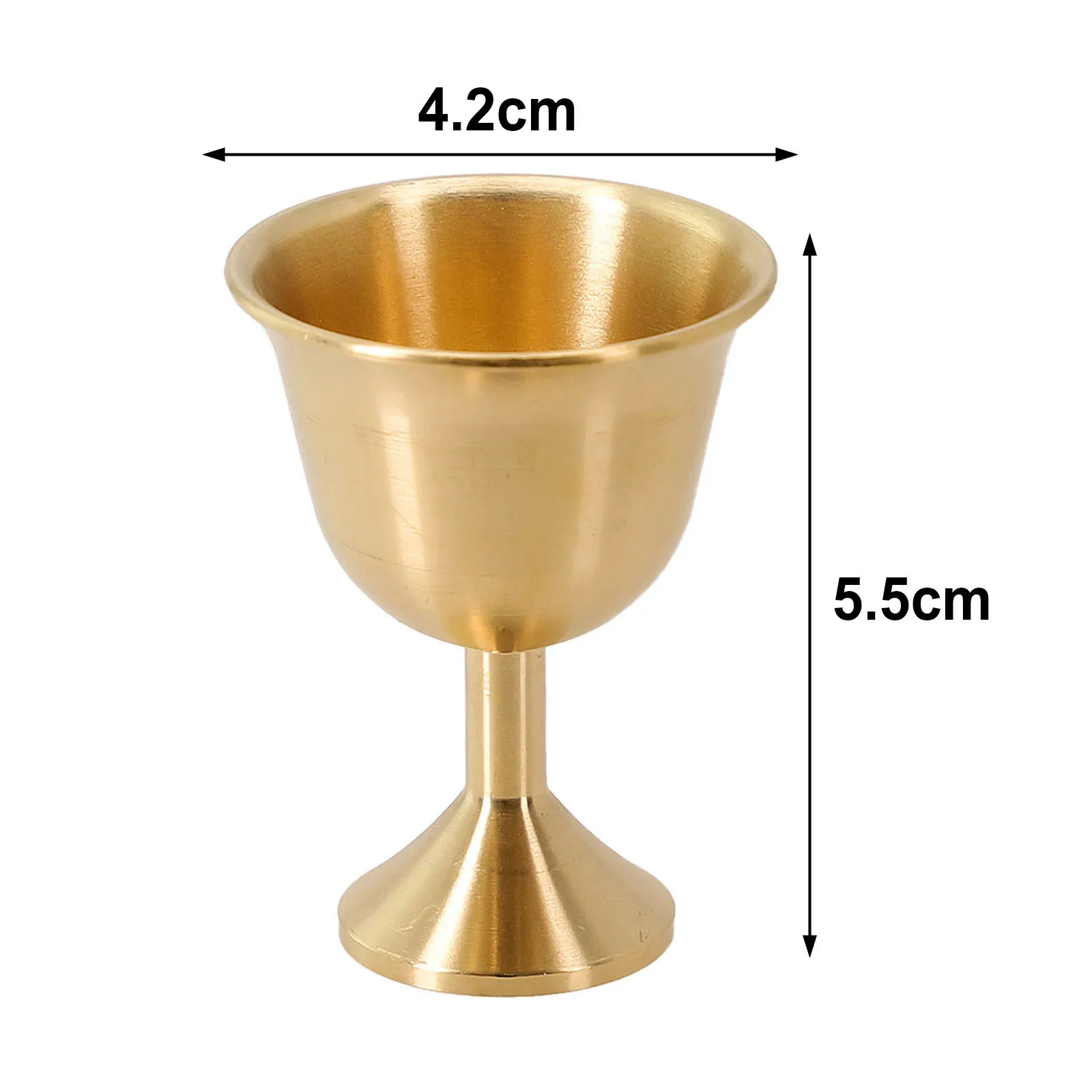 1pc Vintage Brass Mug  Mini Beverage Wine Cup European Style Party Bar Wine Beer Juice Goblet Beverage Drinkware