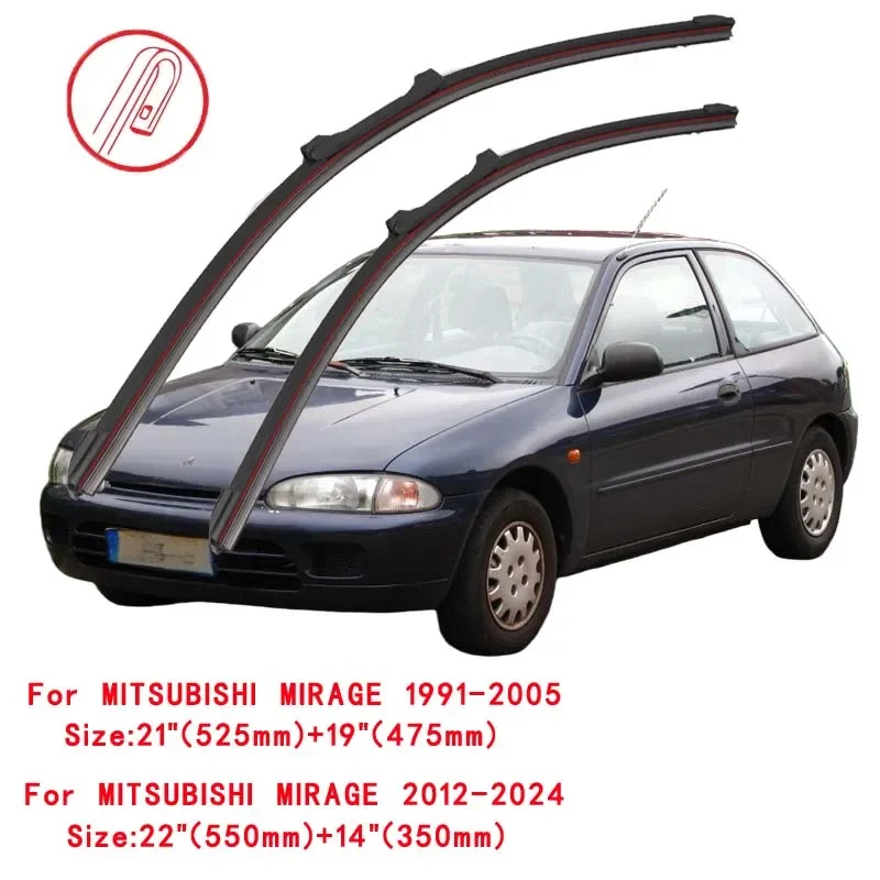 

For MITSUBISHI MIRAGE 1991-2024 Car Windshield Wiper Blade Front Windscreen Washer Accessories Window Cleaning Replacement Parts