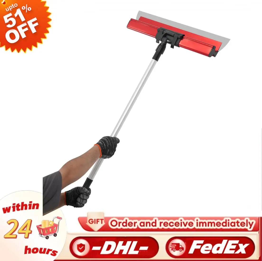 

Drywall Skimming Blade Set Flexible Tool with Knockdown Spatula Extruded Aluminum Construction Tool for Drywall Cement Wall