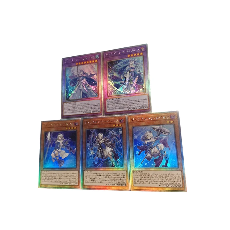 Diy zelfgemaakte anime Yu-Gi-Oh! Tearalaments Series Stripfiguren Bronzing Collection Card Kinderspeelgoed Kerstcadeau