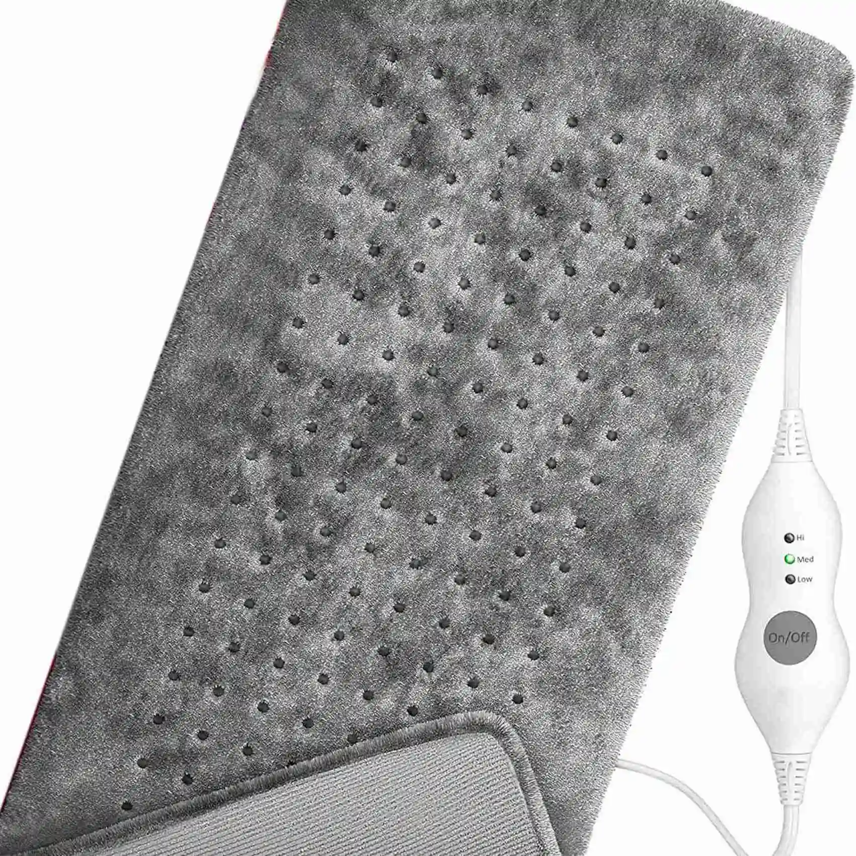 VEHO-2X Extra Large Electric Heating Pad For Back Pain And Cramps Relief 12X24 Inch - For Moist & Dry Therapy US Plug