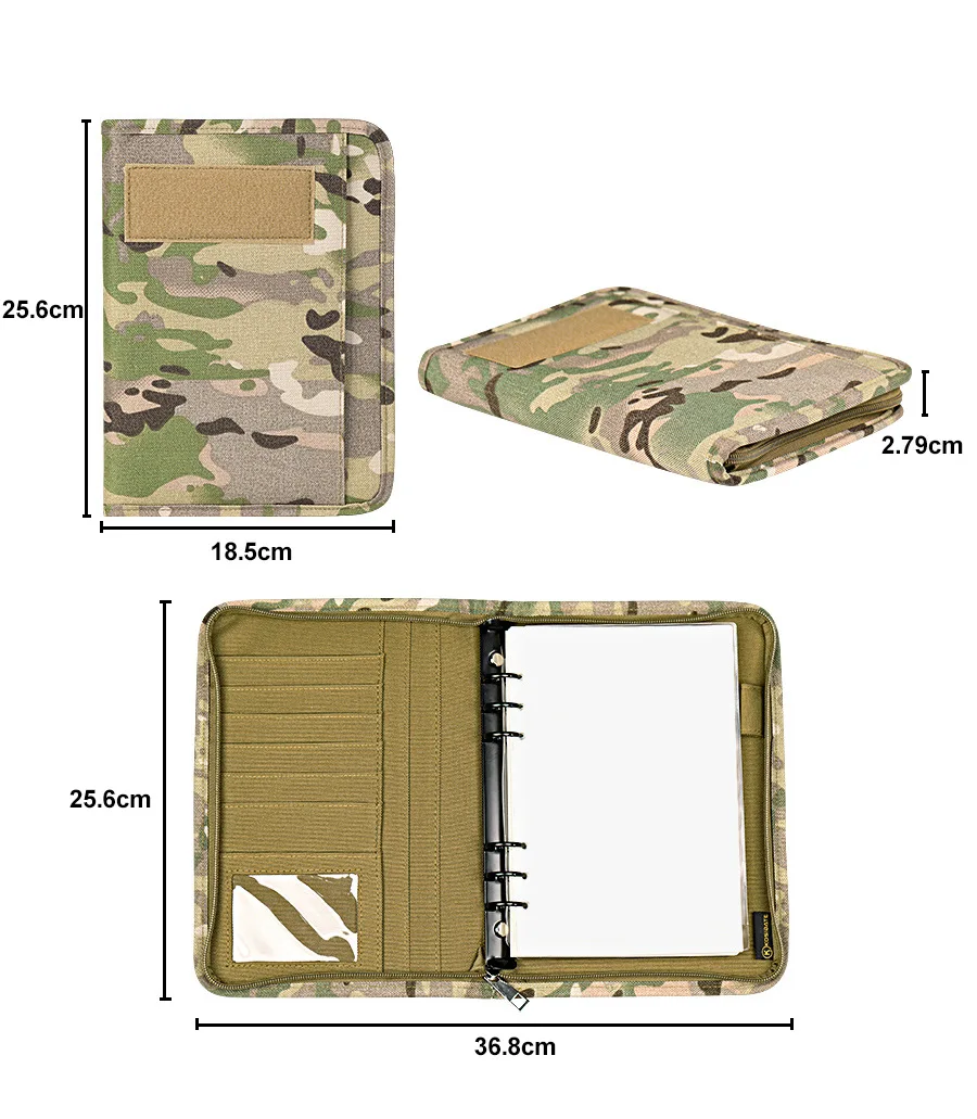 Tactical Book Cover Outdoor Log Book Cover Camouflage Diary Cover Abrasion Resistance War Notebook Military Supplies