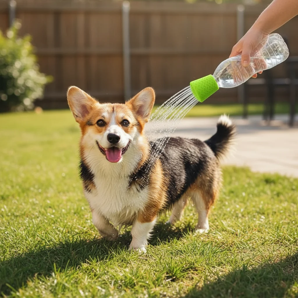 Silicone Pet Bathing Shower Head Handheld Portable Water Sprayer Outdoor Washing Nozzle for Dog Cat Grooming and Cleaning