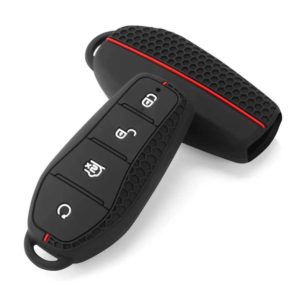 Silicone Car Key Case Cover Protector For BYD Han Ev Tang Dm/Qin PLUS/Song Pro/MAX/Yuan Dolphin E2 Auto Key Car Accessories