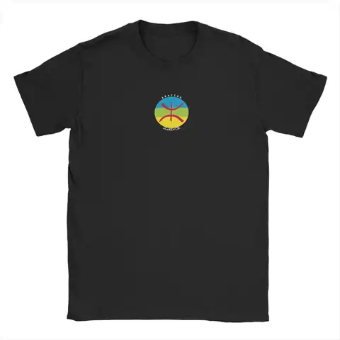 Men T-Shirt My Amazigh Berber Identity Novelty 100% Cotton Tees Short Sleeve  T Shirts Round Collar Clothing Summer