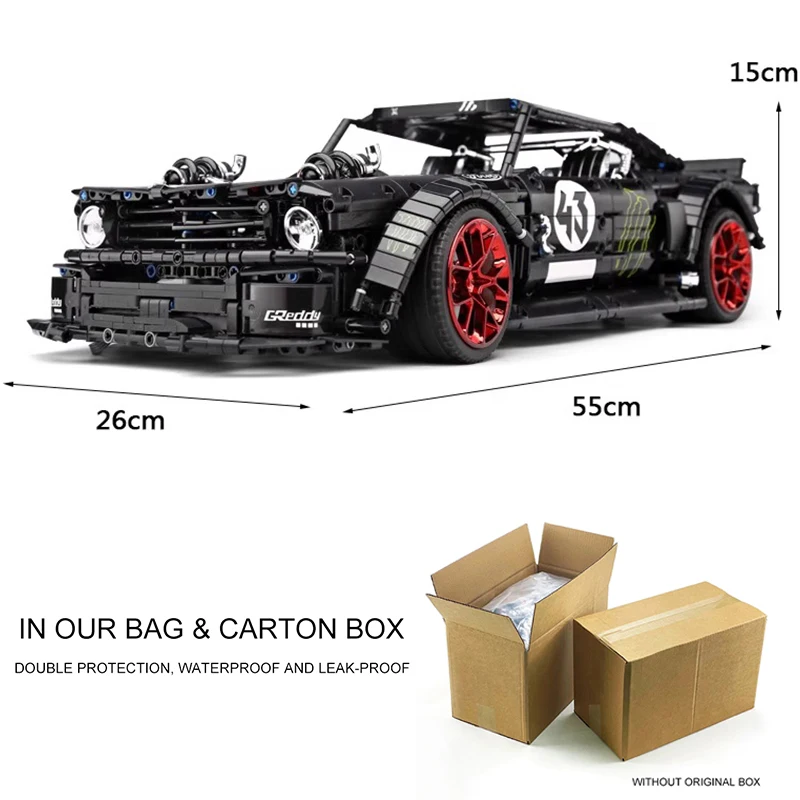 MOULD KING 13108 Technical APP RTR V2 Racing Car MOC-22970 FIT 20102 Building Block Bricks Assembly Toys Christmas Gift For Kids