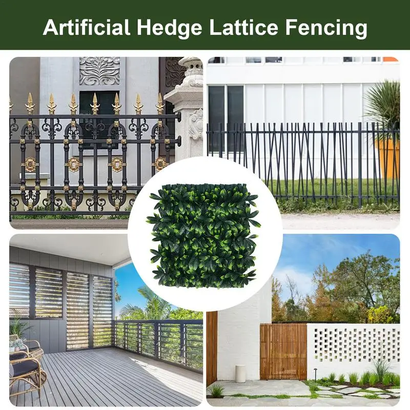 Plastic Plant Fence Expandable Garden Trellis Willow Artificial Hedge Lattices Fence Plant Support Decorative Wall Trellis Fence