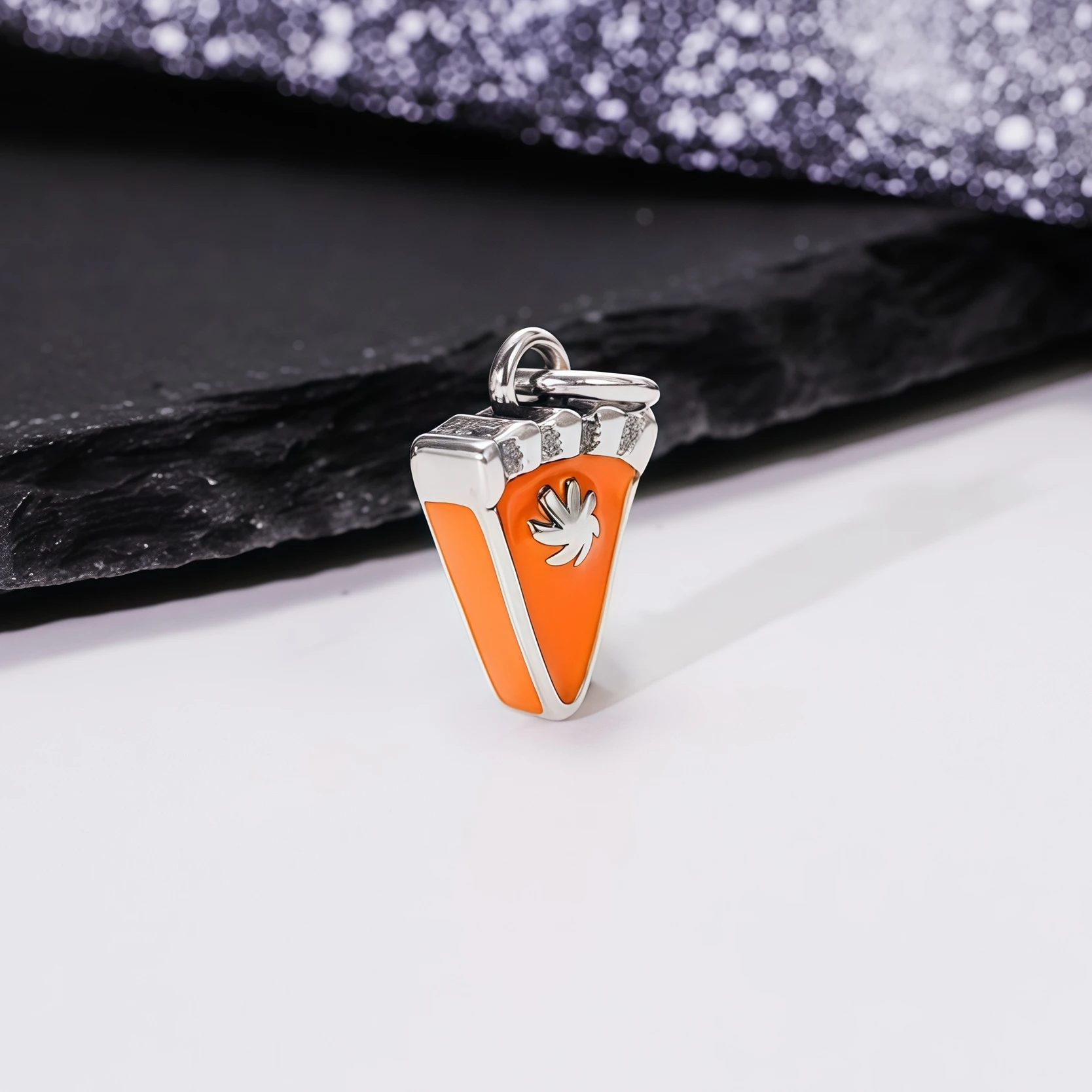 S925 جيمس أفيري المينا اليقطين فطيرة سحر قلادة يمكن أن تكون قلادة سوار DIY بحرية مطابقة