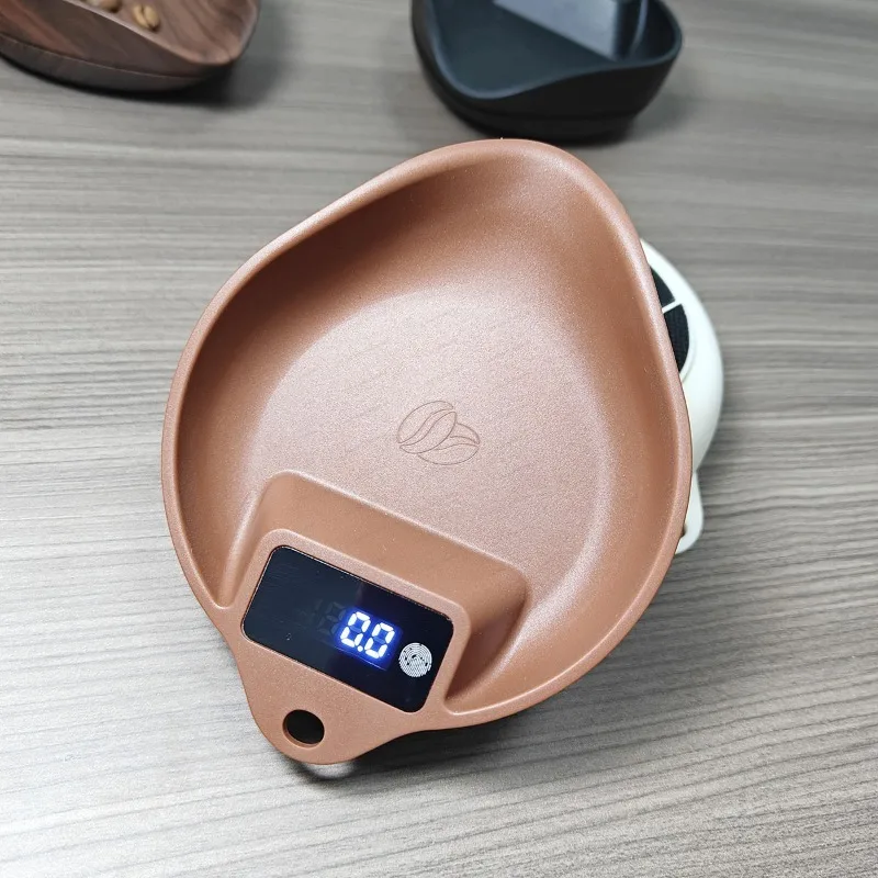 

0.1g High Precision Coffee Scale, Walnut Smart Electronic Scale for Hand Brew Espresso Bean Weighing