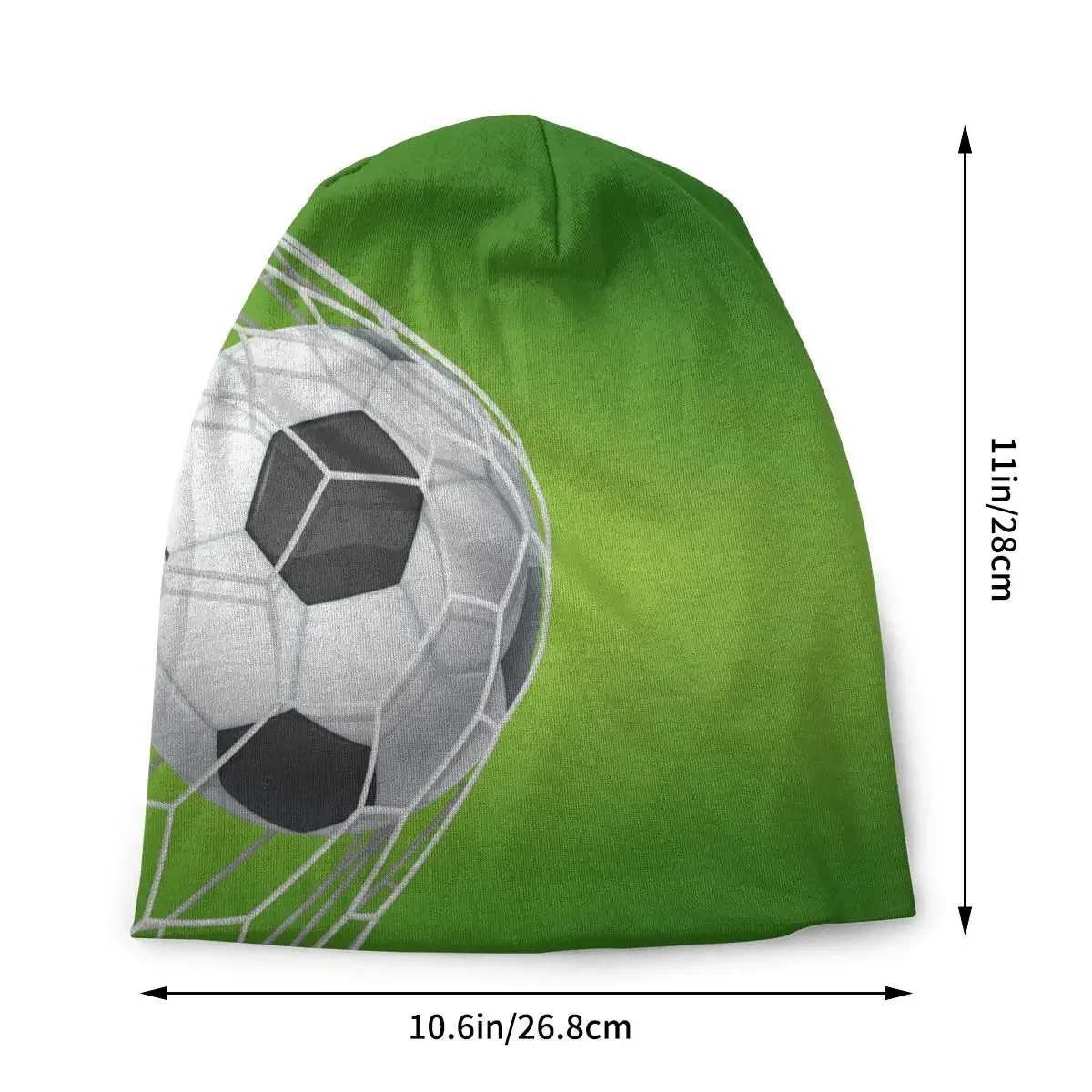 Soccer Football Bonnet Hat Green Balls Sports Knitting Hats Hip Hop Outdoor Skullies Beanies Hats Men's Women's Summer Warm Caps